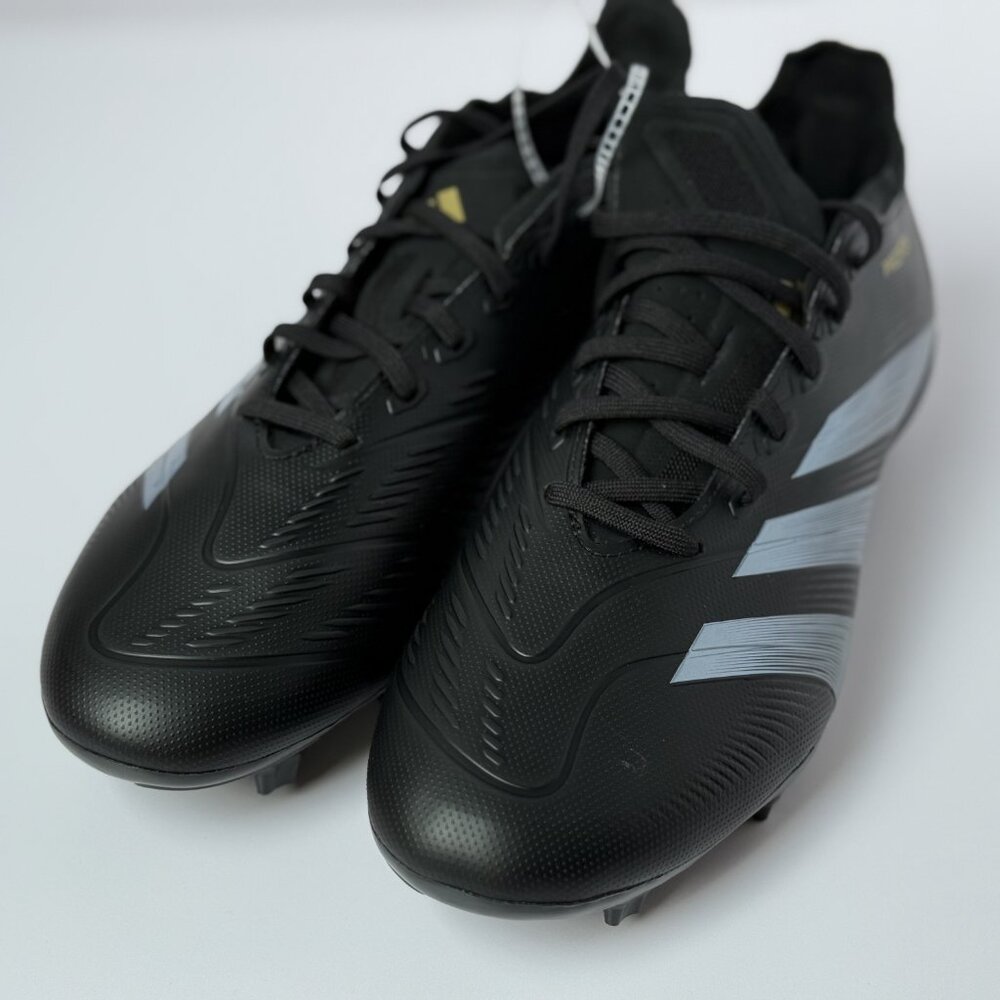 Adidas Predator 24 League FG Core Black Carbon Soccer Cleats IF6347 Size 9.5 Men